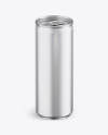 Aluminium Can With Metallic Finish Mockup - Front View (High-Angle Shot)