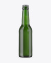 330ml Green Glass Lager Beer Bottle Mockup