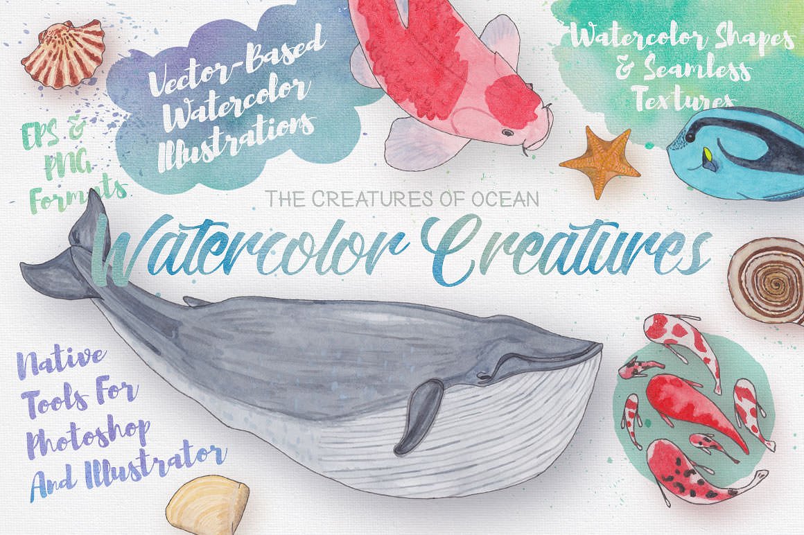 Watercolor Creatures vol. 3