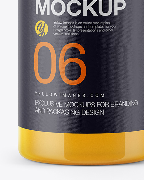 Orange Juice Bottle Mockup