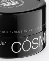 Glossy Cosmetic Jar Mockup (High-Angle Shot)