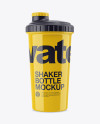 Glossy Shaker Bottle Mockup