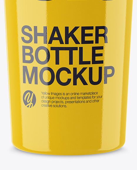 Glossy Shaker Bottle Mockup