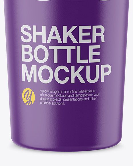 Matte Shaker Bottle Mockup