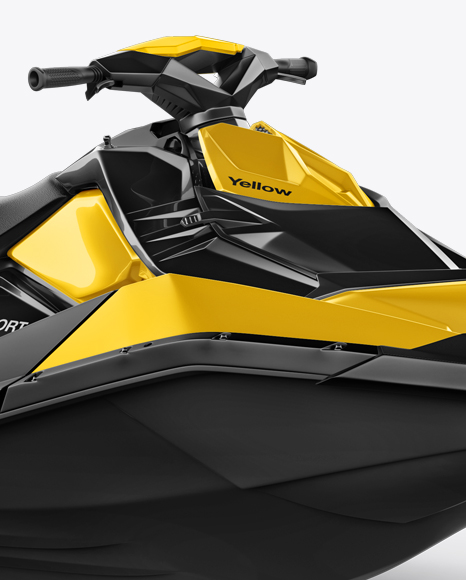 Jet Ski Mockup - Half Side View