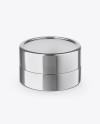 Metallic Cosmetic Jar Mockup (High-Angle Shot) Metallic Cosmetic Jar Mockup (High-Angle Shot)