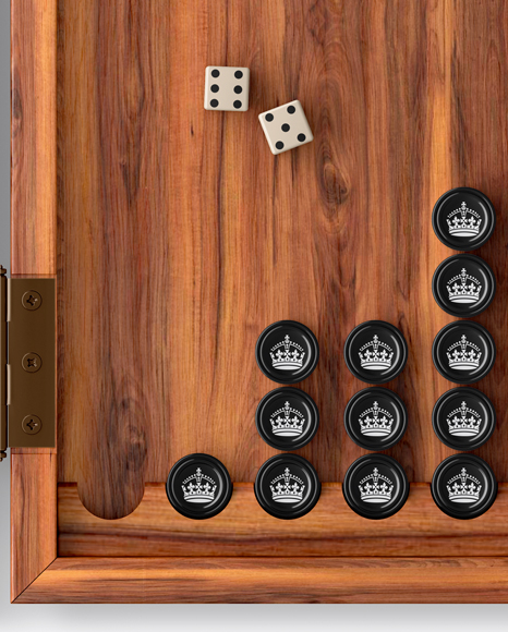 Backgammon Mockup - Top View Backgammon Mockup - Top View