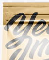 Metallic Coffee Bag Mockup - Front View