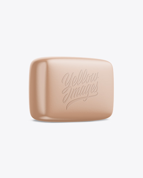 Glossy Soap Bar Package Mockup - Half Side View