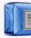 Metallic Soap Bar Package Mockup - Half Side View