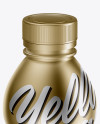 Metallic Plastic Bottle Mockup - High Angle Shot