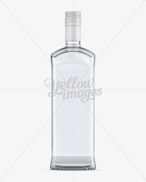 Glass Vodka Bottle Mockup