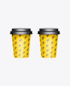 Kraft Coffee Cup Carrier Mockup