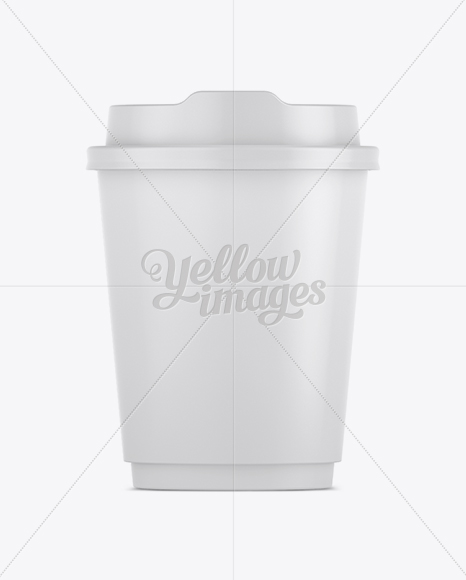 8oz Single Wall Paper Coffee Cup Mockup