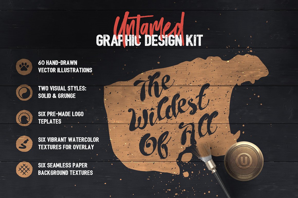 Untamed Graphic Design Kit