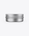 Metallic Lip Balm Tin Mockup - Front View