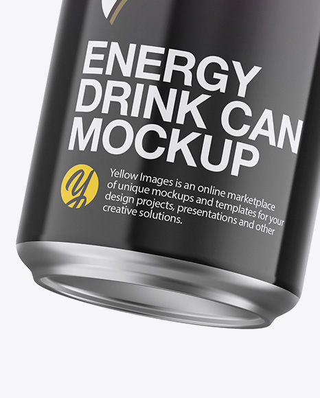 Glossy Aluminium Can Mockup