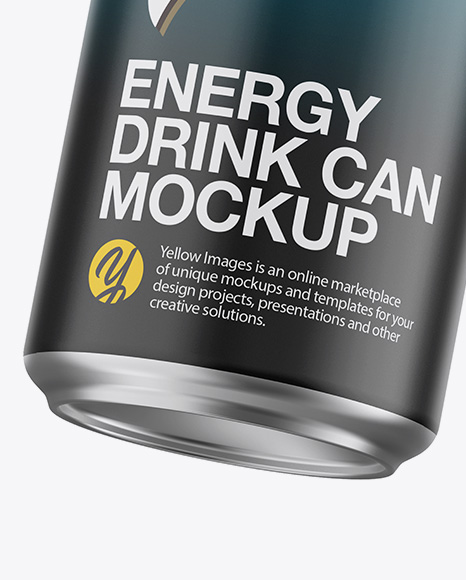 Matte Aluminium Can Mockup