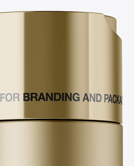 Metallic Cosmetic Bottle Mockup Metallic Cosmetic Bottle Mockup