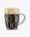 Britannia Glass With Irish Dry Stout Beer Mockup