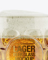 Britannia Glass With Lager Beer Mockup