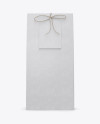 Kraft Paper Bag W/ Label Mockup - Front View