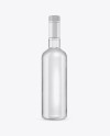 Clear Glass White Rum Bottle Mockup Clear Glass White Rum Bottle Mockup