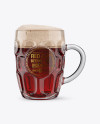 Britannia Glass With Red Ale Mockup