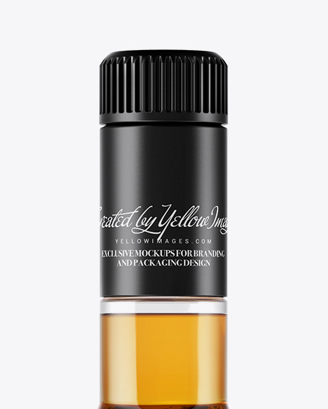 Clear Glass Whiskey Bottle Mockup Clear Glass Whiskey Bottle Mockup
