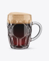 Britannia Glass With Stout Beer Mockup