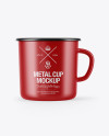 Matte Enamel Cup Mockup