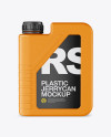 Textured Plastic Jerrycan Mockup