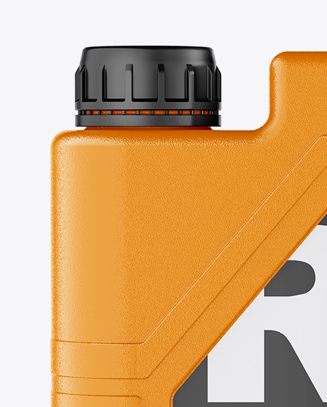 Textured Plastic Jerrycan Mockup