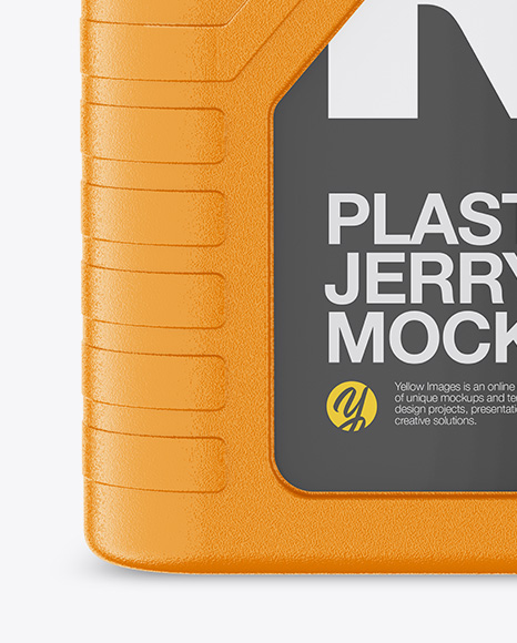 Textured Plastic Jerrycan Mockup