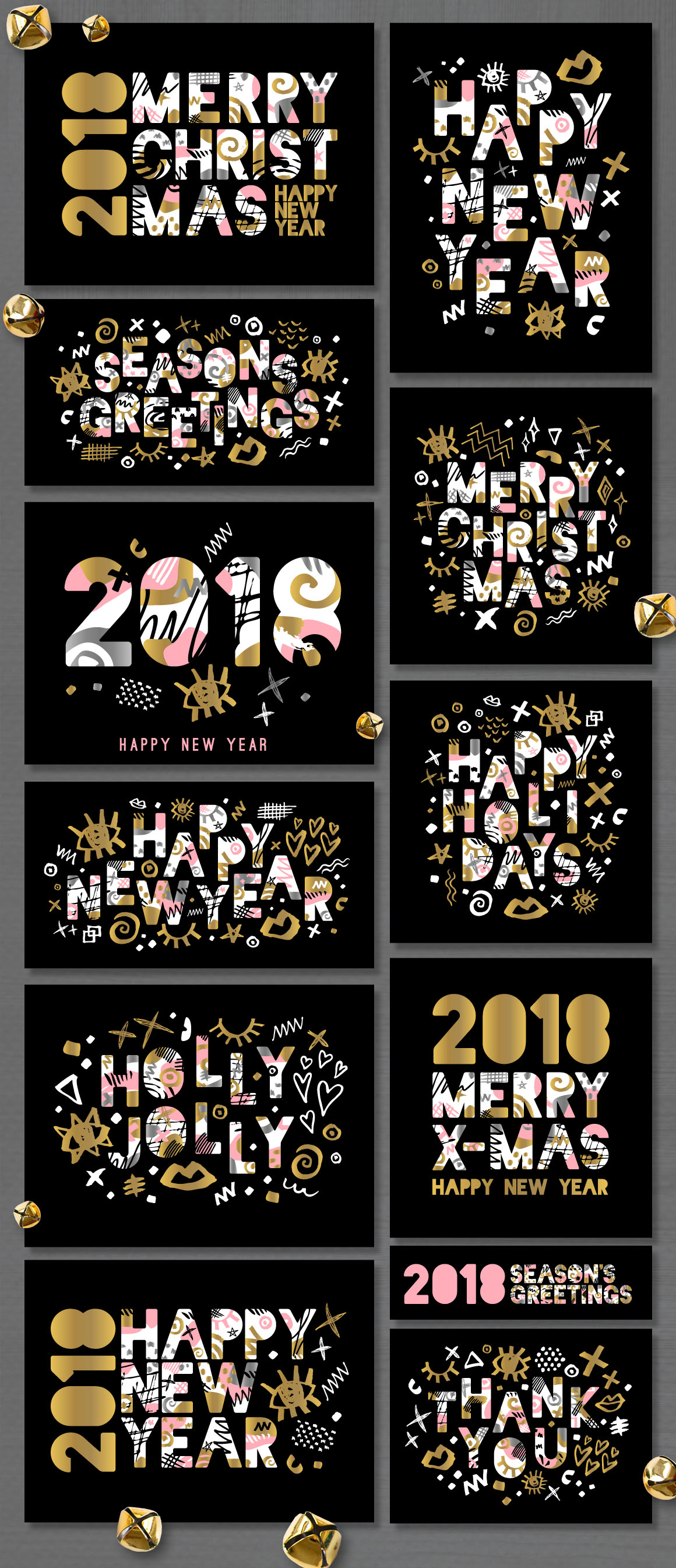 Gold, Silver, Pink! New Year! Gold, Silver, Pink! New Year!