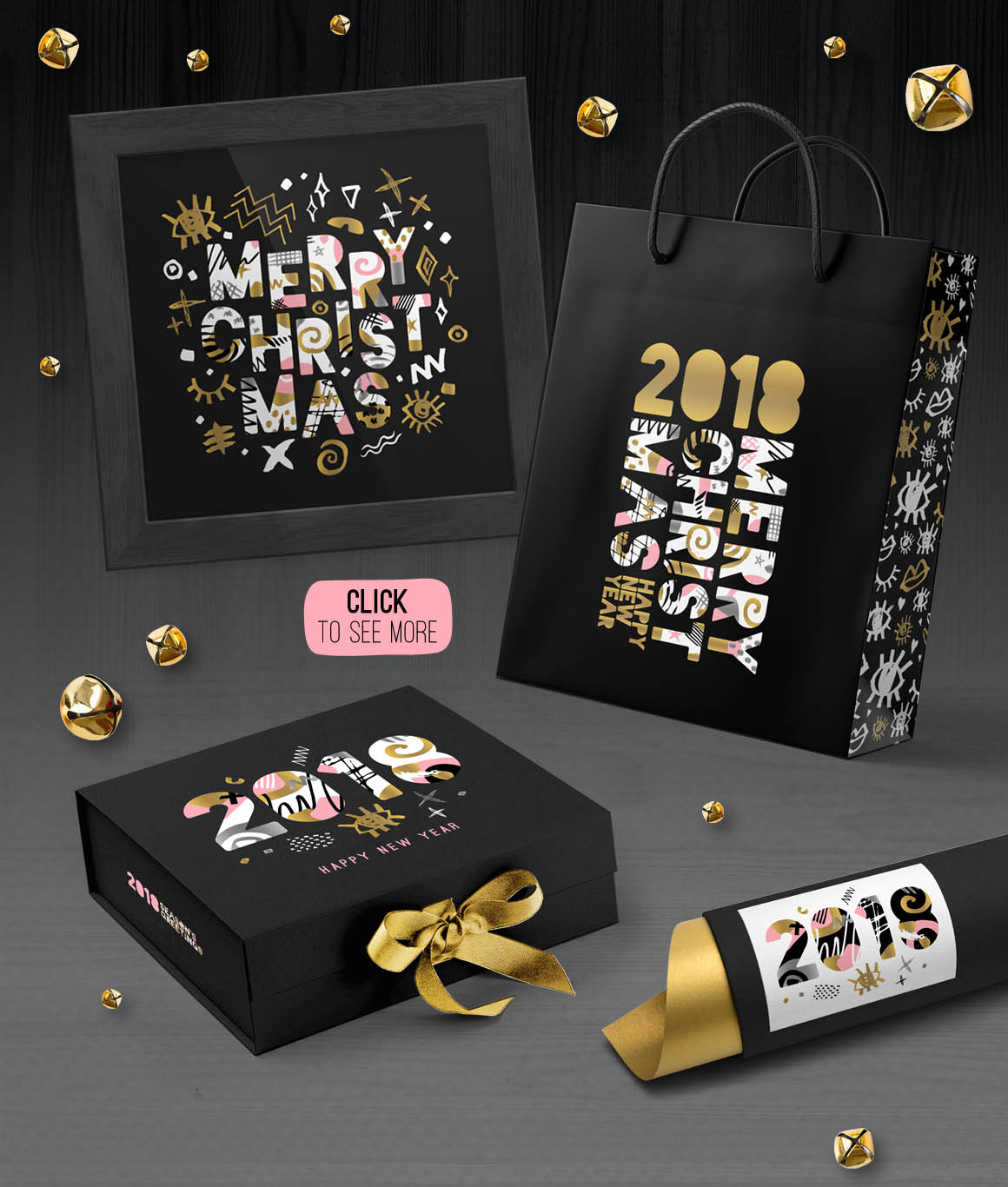 Gold, Silver, Pink! New Year! Gold, Silver, Pink! New Year!