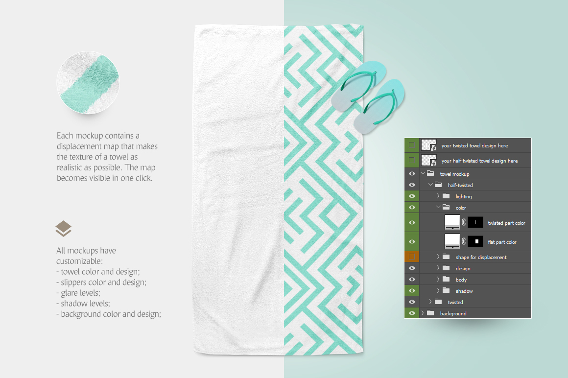 Beach Towel Mockup