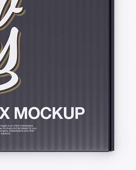 Glossy Box Mockup -Top View Glossy Box Mockup -Top View