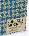 Matte Gift Box Mockup - Half Side View