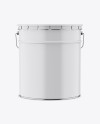 Matte Paint Bucket Mockup - Front View