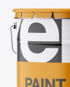 Matte Paint Bucket Mockup - Front View