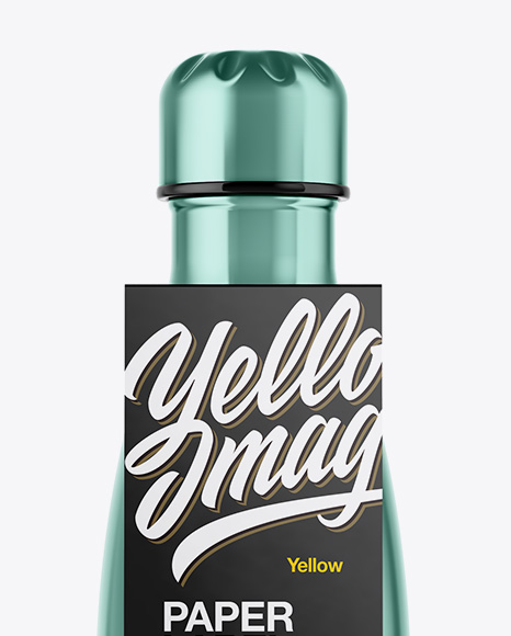 500ml Stainless Steel Bottle with Label Mockup