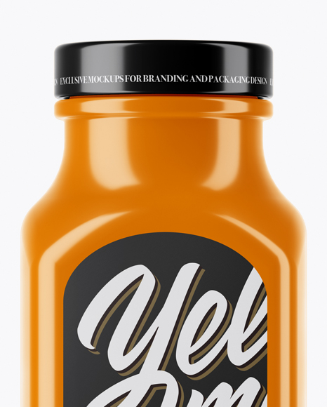 Glossy Drink Bottle Mockup