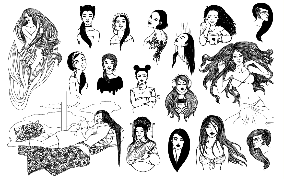 16 female portraits 16 female portraits