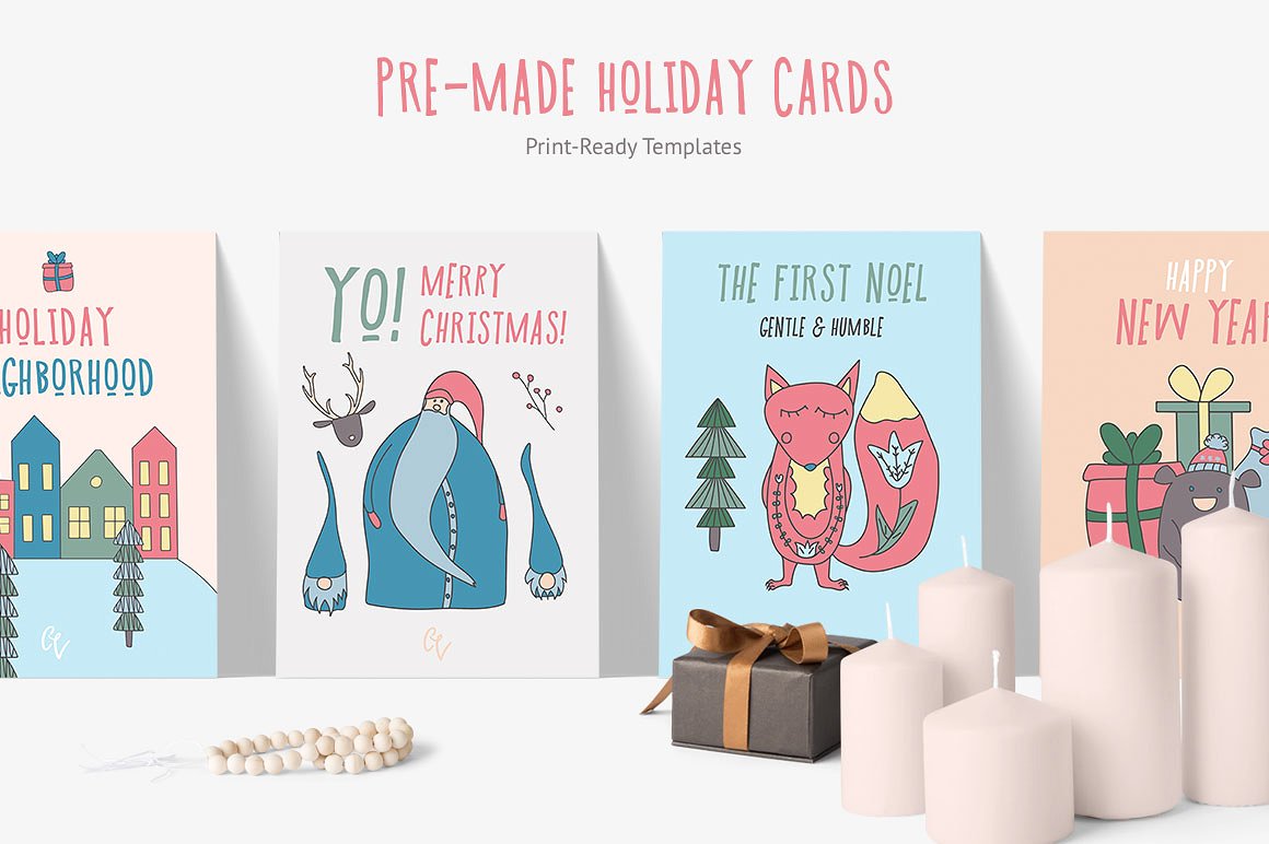 Scandi Holidays Vector Pack Scandi Holidays Vector Pack
