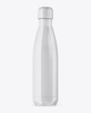 500ml Bottle with Glossy Label Mockup