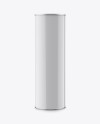 Glossy Plastic Tube Mockup - Front View