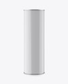 Glossy Plastic Tube Mockup - Front View