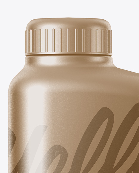 Matte Metallic Plastic Bottle Mockup Matte Metallic Plastic Bottle Mockup