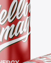 Two Aluminium Cans With Metallic Finish Mockup